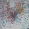 aquarelle-essaimage-diffus-configurations-interieures Essaimage diffus est une aquarelle abstraite contemporaine bleue et ocre avec formes diffusées depuis un centre
