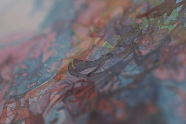 aquarelle-essaimage-diffus-configurations-interieures-détail2 Essaimage diffus — aquarelle abstraite originale