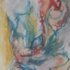 aquarelle-fragment-intérieur-configurations-interieures Fragment intérieur est une aquarelle abstraite contemporaine introspective avec formes émergentes et tons ocre
