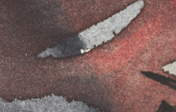 Fragment photographique abstrait révélant texture légère et circulation visuelle