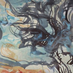 Noyau dense #1 est une photographie abstraite contemporaine dense aux textures organiques profondes