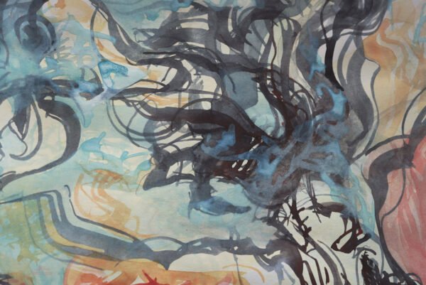 Noyau dense #1 Noyau dense #1 est une photographie abstraite contemporaine dense aux textures organiques profondes