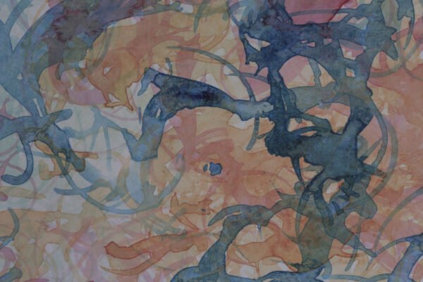 aquarelle-circulation-douce-écritures-vivantes-détail1 Circulation douce — aquarelle abstraite originale
