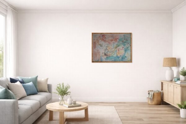 wall-preview-living-ocean-room-16-29.8x21.7in Désordre fertile — aquarelle abstraite originale